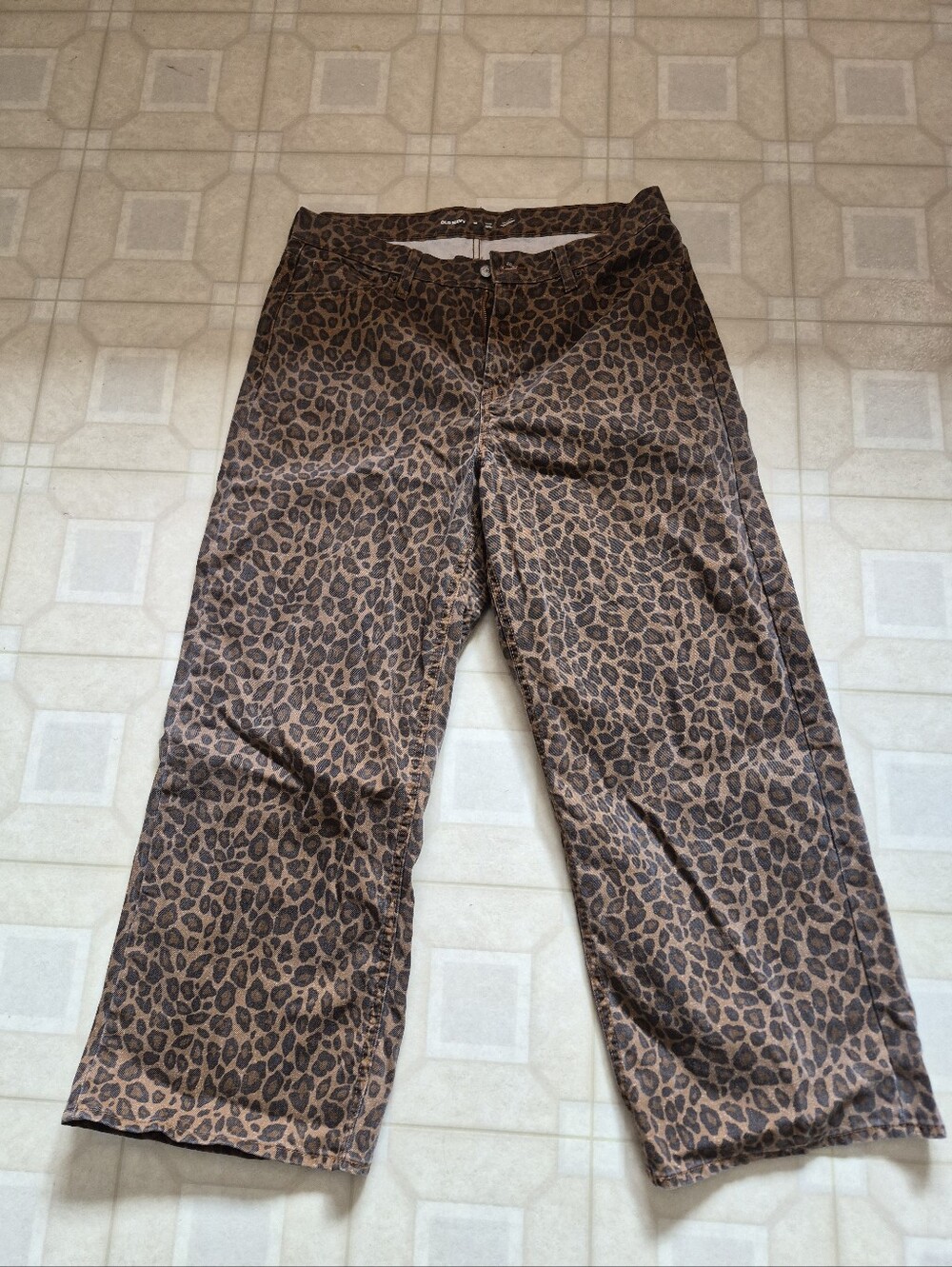 Old Navy Leopard Print Jeans
